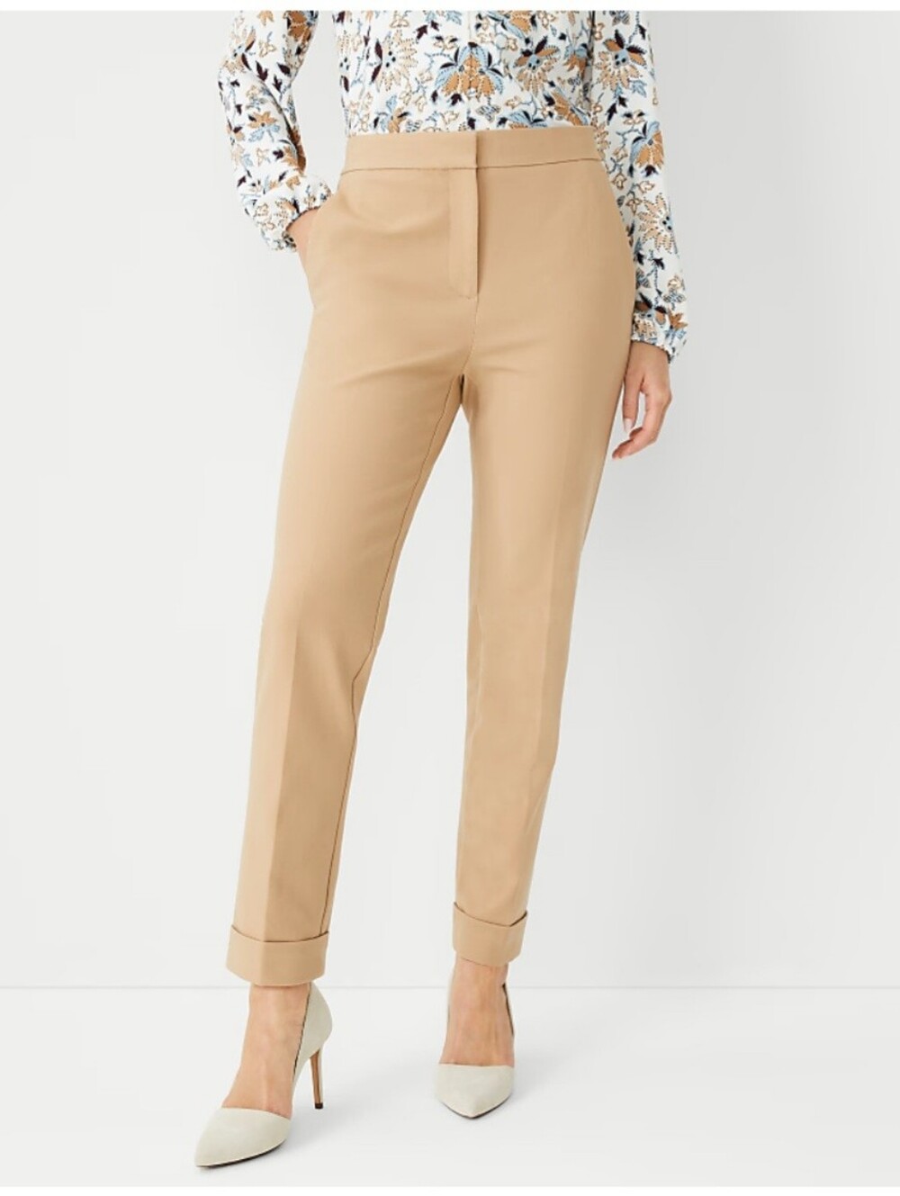 Ann Taylor Ankle Pant With Cuff